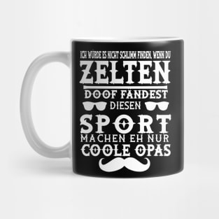 Zelten Campen Lagerfeuer Abenteuer Geschenk Opa Mug